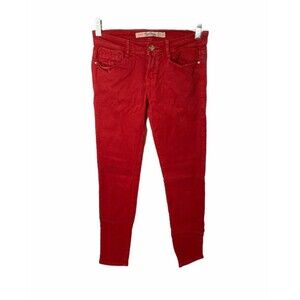 Women’s 2 X 32 Skinny Jean's Zara Red Core Denim Trafaluc Collection Slim